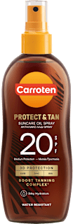 Слънцезащитно олио Protect&Tan, SPF 20 Carroten