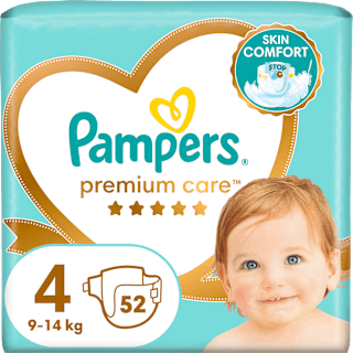 Pieluchy Premium Care rozmiar 4, 9-14 kg Pampers Premium Care