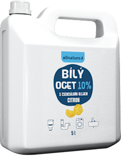 Biely ocot 10% s esenciálnym olejom citrón Allnature