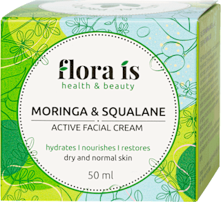 Крем за лице Моринга и Сквалан  flora is