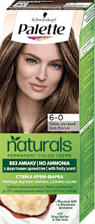 Боя за коса без амоняк - Nr. 6-0  Palette naturals COLOR CREME