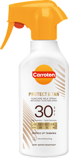 Слънцезащитен спрей-мляко Protect&Tan SPF 30 Carroten