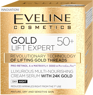 Подхранващ дневен и нощен крем за лице Gold Lift Expert 50+ EVELINE COSMETICS
