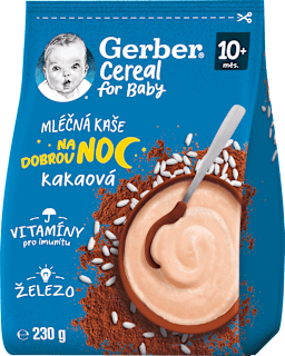 Cereal mléčná kaše kakaová na dobrou noc Gerber Cereal