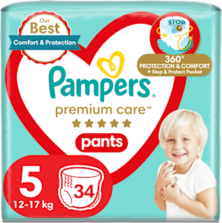 Pieluchomajtki Premium Care rozmiar 5, 12-17 kg Pampers Premium Care