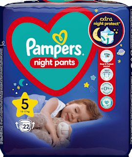 Pieluchomajtki na noc rozmiar 5, 12-17 kg Pampers night pants