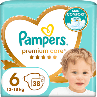 Pieluchy Premium Care rozmiar 6, 13-18 kg Pampers Premium Care