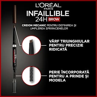Infaillible Brows creion pentru sprâncene n.3.0 Brunette L'ORÉAL PARiS