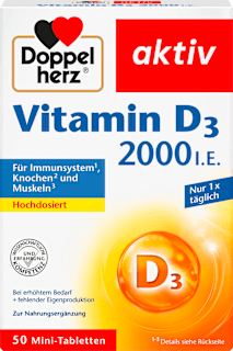 Vitamin D3 vysoká dávka 2000 I.E. Doppelherz