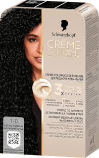 Boja za kosu - 1-0 Natural Black Schwarzkopf CREME SUPREME