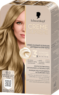 Боя за коса Creme Supreme - Nr. 8-0 Естествено русо Schwarzkopf CREME SUPREME