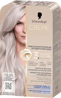 Боя за коса Creme Supreme - Nr. 10-55 Хладно сребърно сиво Schwarzkopf CREME SUPREME