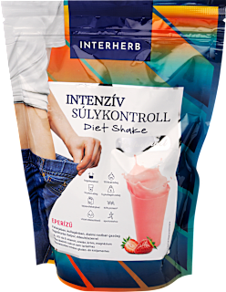 Intenzív súlykontroll Shake kollagénnel, eper ízesítéssel Interherb