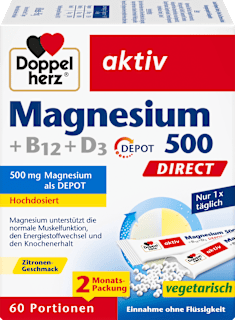 Magnesium 500 Direkt Beutel 60 St Doppelherz