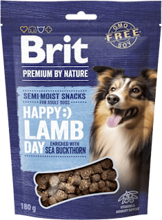 Premium by Nature pamlsek pro psy s jehněčím masem s rakytníkem Brit