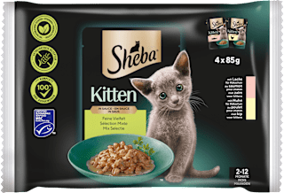 Mokra hrana za mačje mladiče, mešani izbor, 4x85 g Sheba
