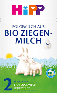Folgemilch 2 aus Ziegenmilch ab dem 7. Monat  HiPP