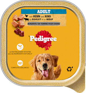 Nassfutter Hund Adult mit Huhn und Rind Pedigree