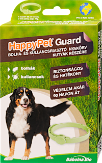 Bolha- és kullancsriasztó nyakörv kutyáknak HAPPY PET