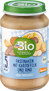 Omogeneizzato con pastinaca, patate e manzo dmBio