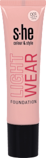 make-up Light Wear Foundation 191/001 natural ivory s-he colour&style