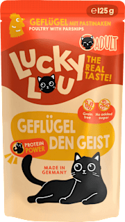 Nassfutter Katze mit Geflügel "Geflügel den Geist" Lucky Lou