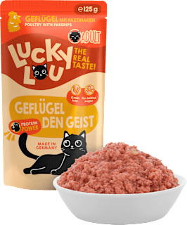 Nassfutter Katze mit Geflügel "Geflügel den Geist" Lucky Lou