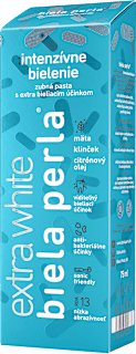 Enzymaticko-oxidačná zubná pasta intenzívne bielenie Biela perla