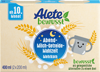 Abendbrei Milch Getreide Mehrkorn ab dem 10. Monat Alete