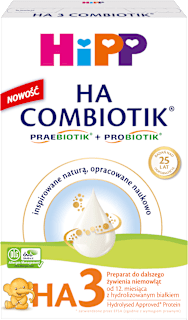 Preparat do dalszego żywienia niemowląt 3 HA Combiotik HiPP