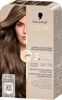 barva na vlasy Creme Supreme 7-42 Béžová blond Schwarzkopf CREME SUPREME
