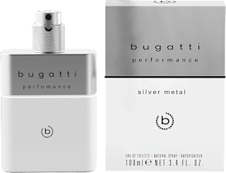 performance silver metal edt bugatti