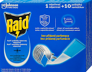 Elektrický odparovač so suchou náplňou bez parfumácie Raid