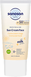 Cremă de față SPF50 pentru bebeluși sanosan