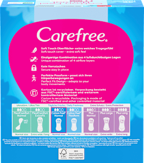 Slipeinlagen Cotton Feel Normal ohne Duft Carefree