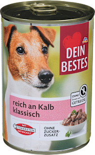 Vlažna hrana za pse sa teletinom DEIN BESTES