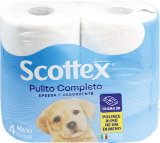 Carta igienica Pulito Completo 2 veli Scottex