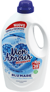 Detersivo Blu Mare con extra profumo Mon Amour