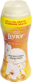Profumo per bucato in perle Oro e Fiori di Vaniglia Lenor