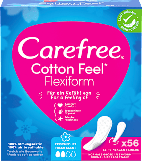 Slipeinlagen Cotton Flexiform mit Frischeduft Carefree
