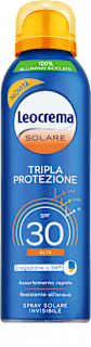 Spray solare SPF30 Tripla Protezione Leocrema