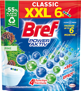 WC obešanka Power Aktiv Pine, XXL pakiranje Bref