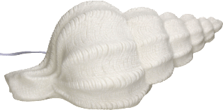 Tischlampe aus Sandstein "Muschel", Ivory (36,5x20,8x16 cm) Dekorieren & Einrichten