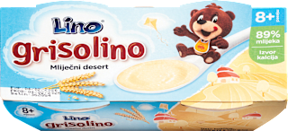 Mliječni desert – pšenica, 8 + mj. (2x100g) Lino