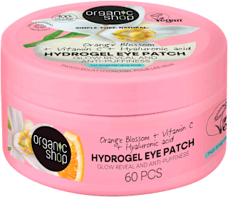 Hidrogelni obliži za predel pod očmi Orange Blossom + Vitamin C + Hyaluronic acid organic shop