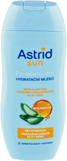 sun hydratační mléko po opalování s beta karotenem Astrid