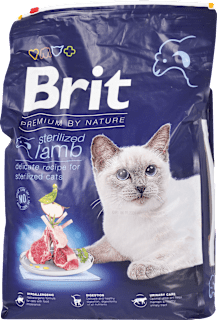 Granuly pre mačky PREMIUM BY NATURE sterilized lamb Brit