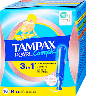 Tampon Pearl Compak Regular Tampax