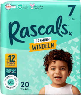 Windeln Premium Gr. 7 (17+ kg) Rascals