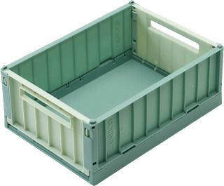 Aufbewahrungsbox klein, dusty mint/peppermint (9,5x25x18 cm)  LIEWOOD